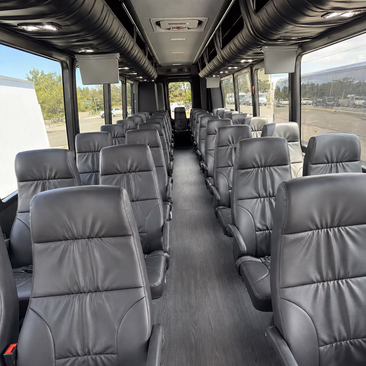 bloomington 30 passenger minibus inside