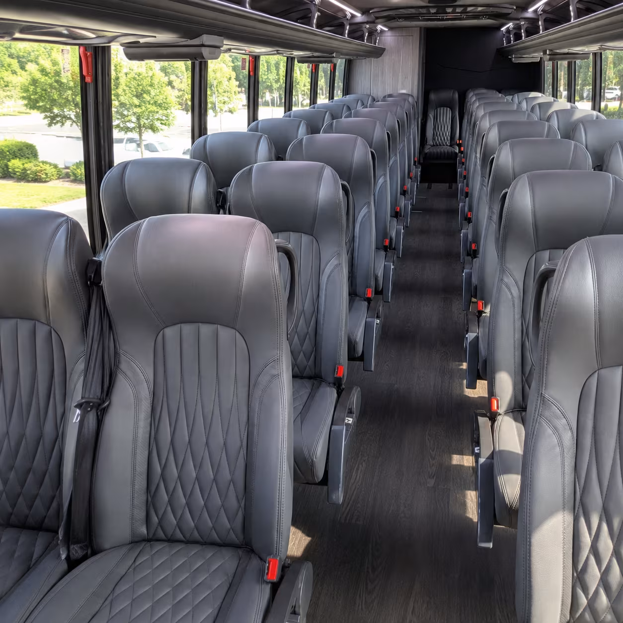 bloomington 35 passenger minibus interior