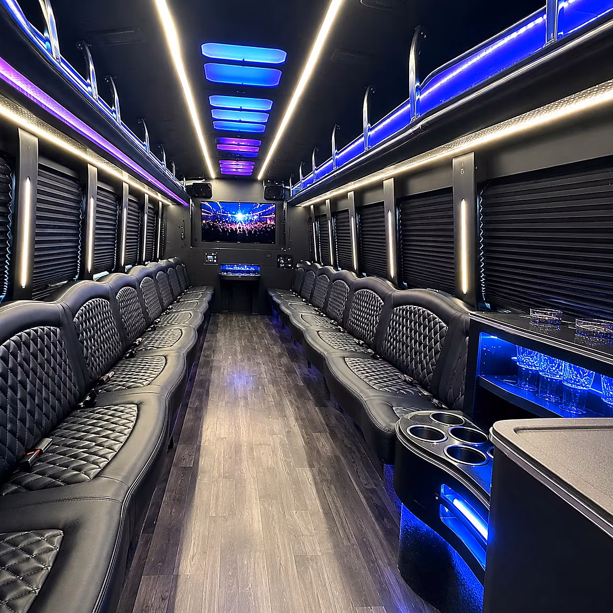 bloomington party bus inside