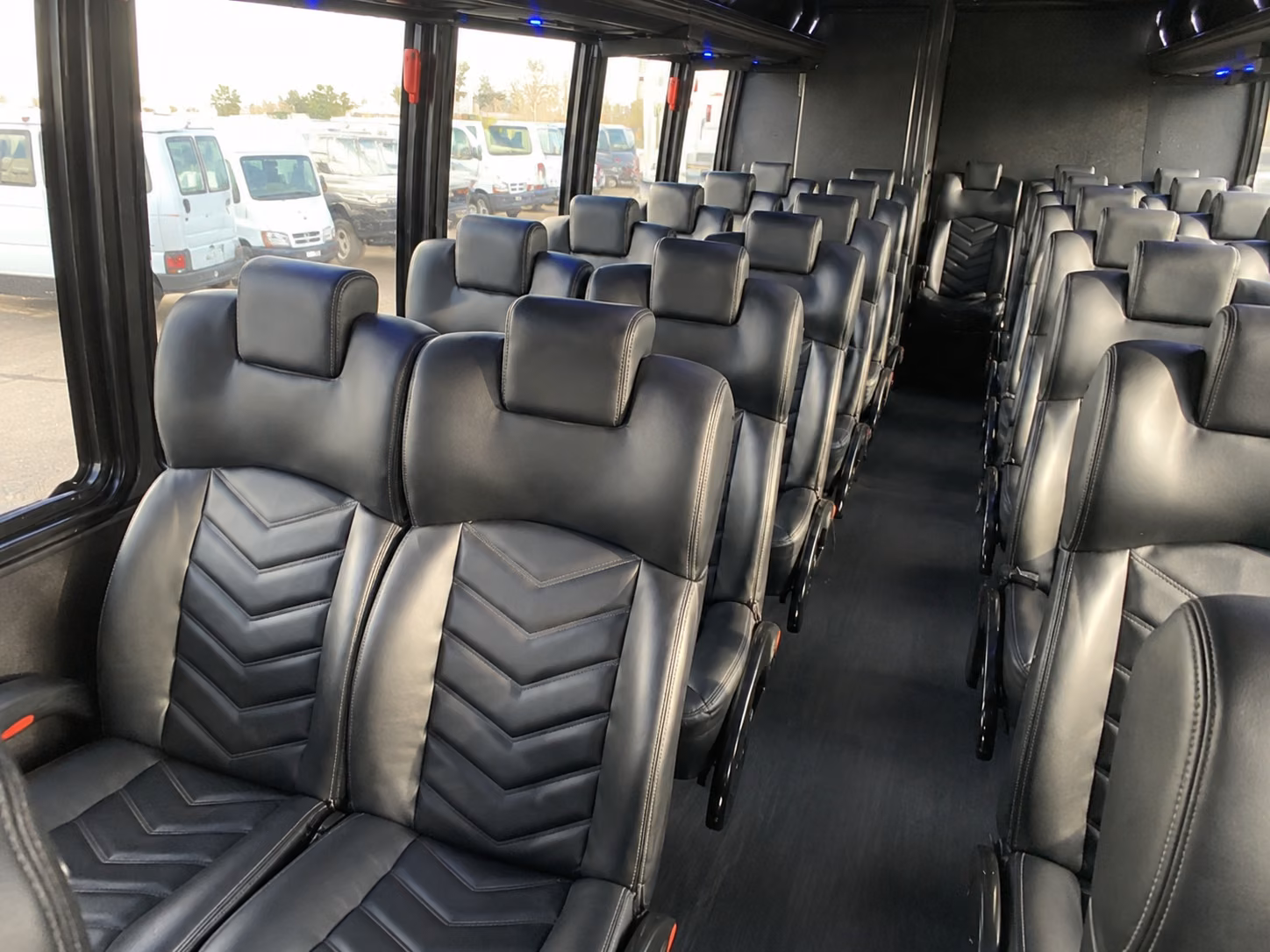 bloomington sporting event transportation onboard seating