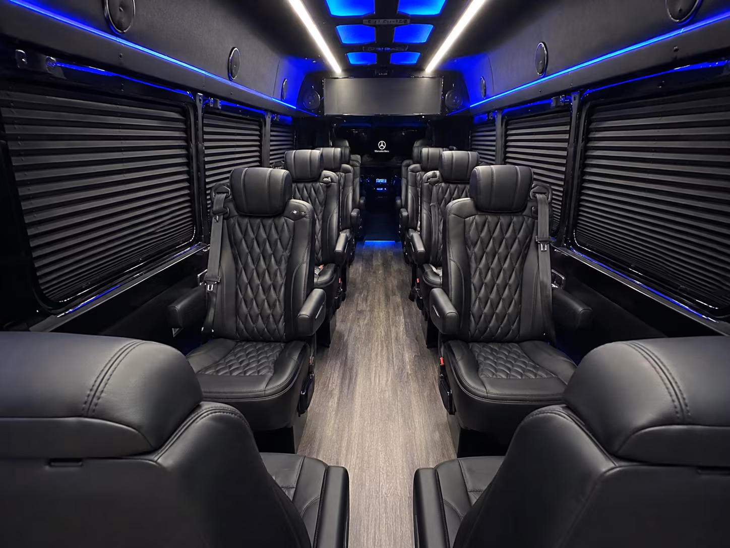 bloomington sprinter van with driver interior